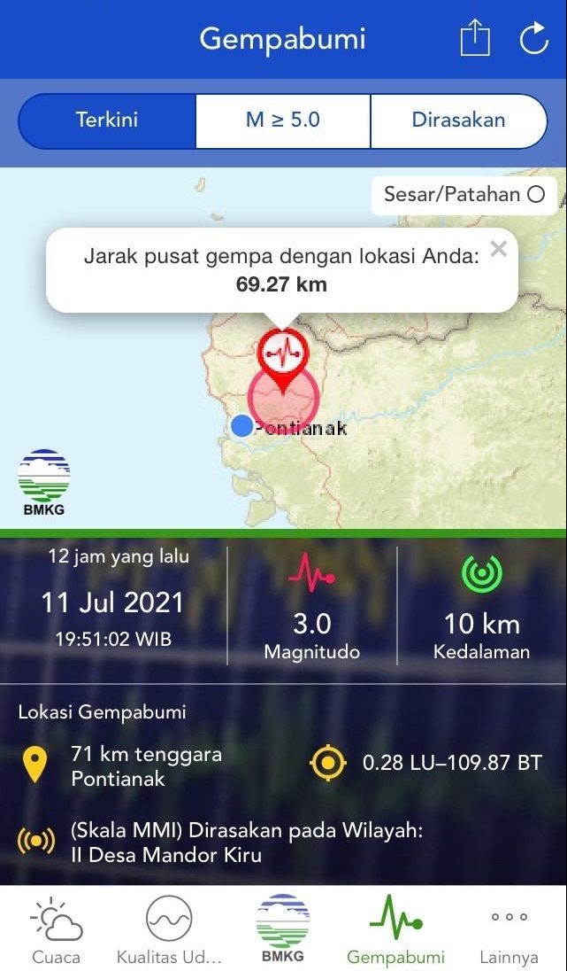 Gempa Mandor