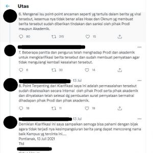 Klarifikasi YS Ketua Umum Hima