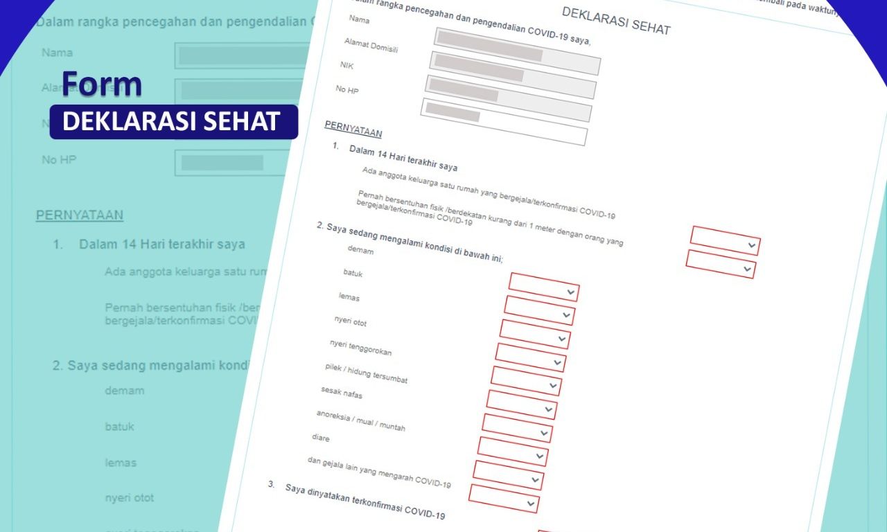 Formulir Deklarasi Sehat