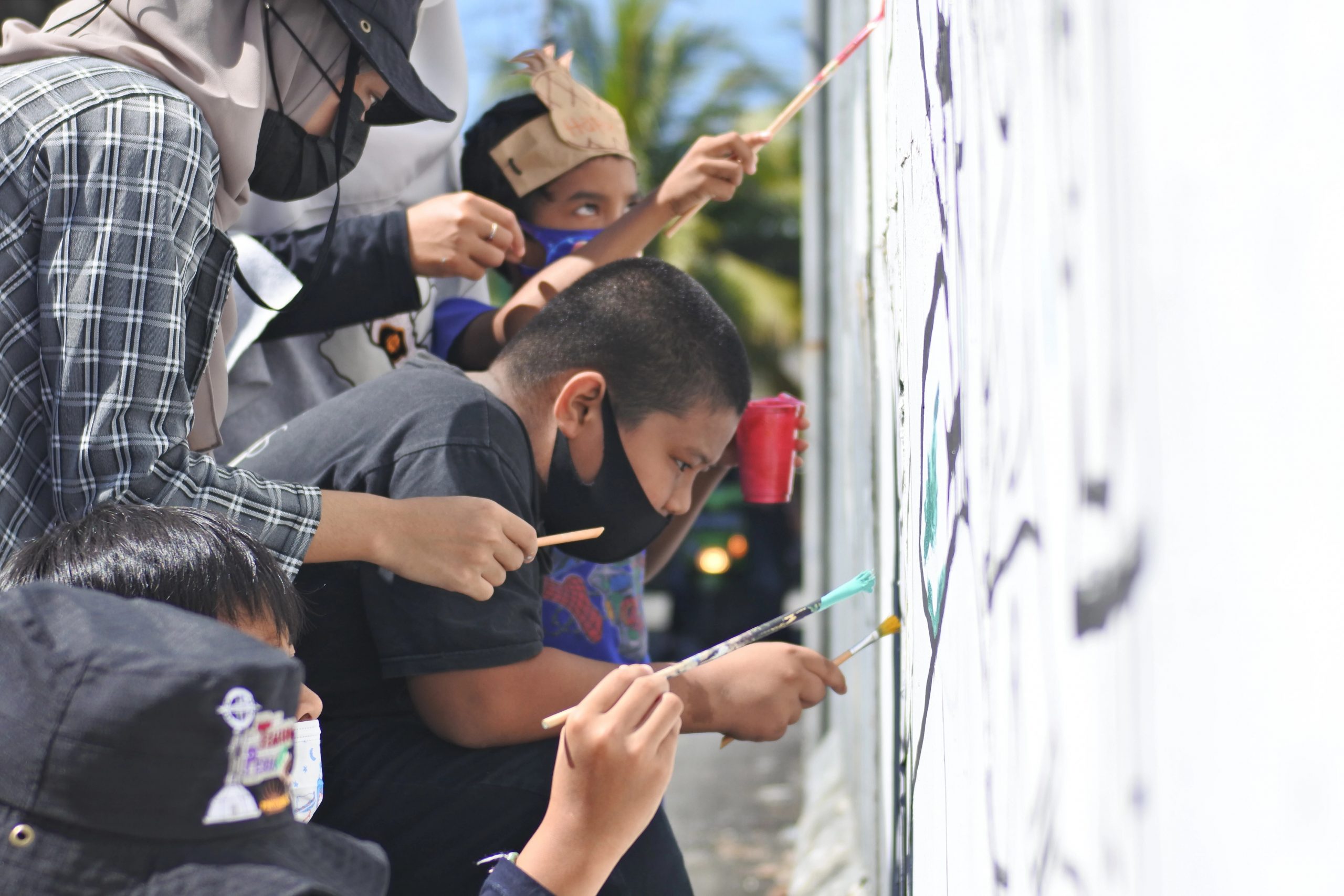 Anak-Anak-Turut-Ramaikan-Aksi-Mural-pemkot-pontianak-0