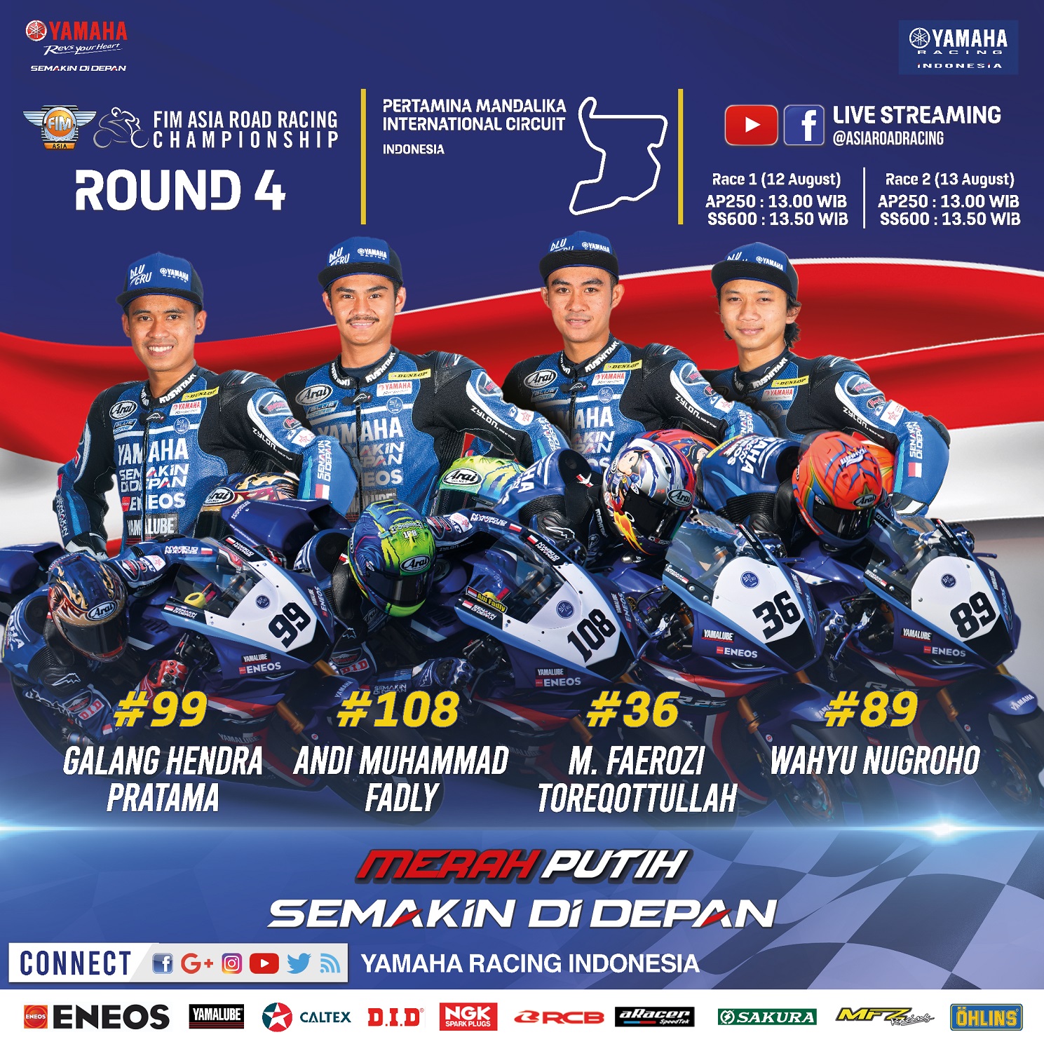 Tim Yamaha Racing Indonesia Optimis Tampil Maksimal Dalam Balapan ARRC 2023 Mandalika