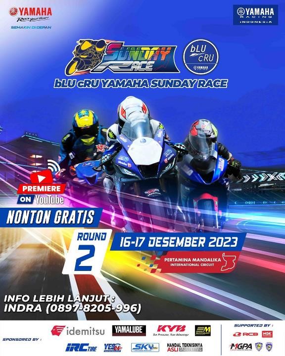 Seri Penutup bLU cRU Yamaha Sunday Race 2023 di Mandalika, Nantikan Persaingan Seru Pembalap Terbaik Nasional